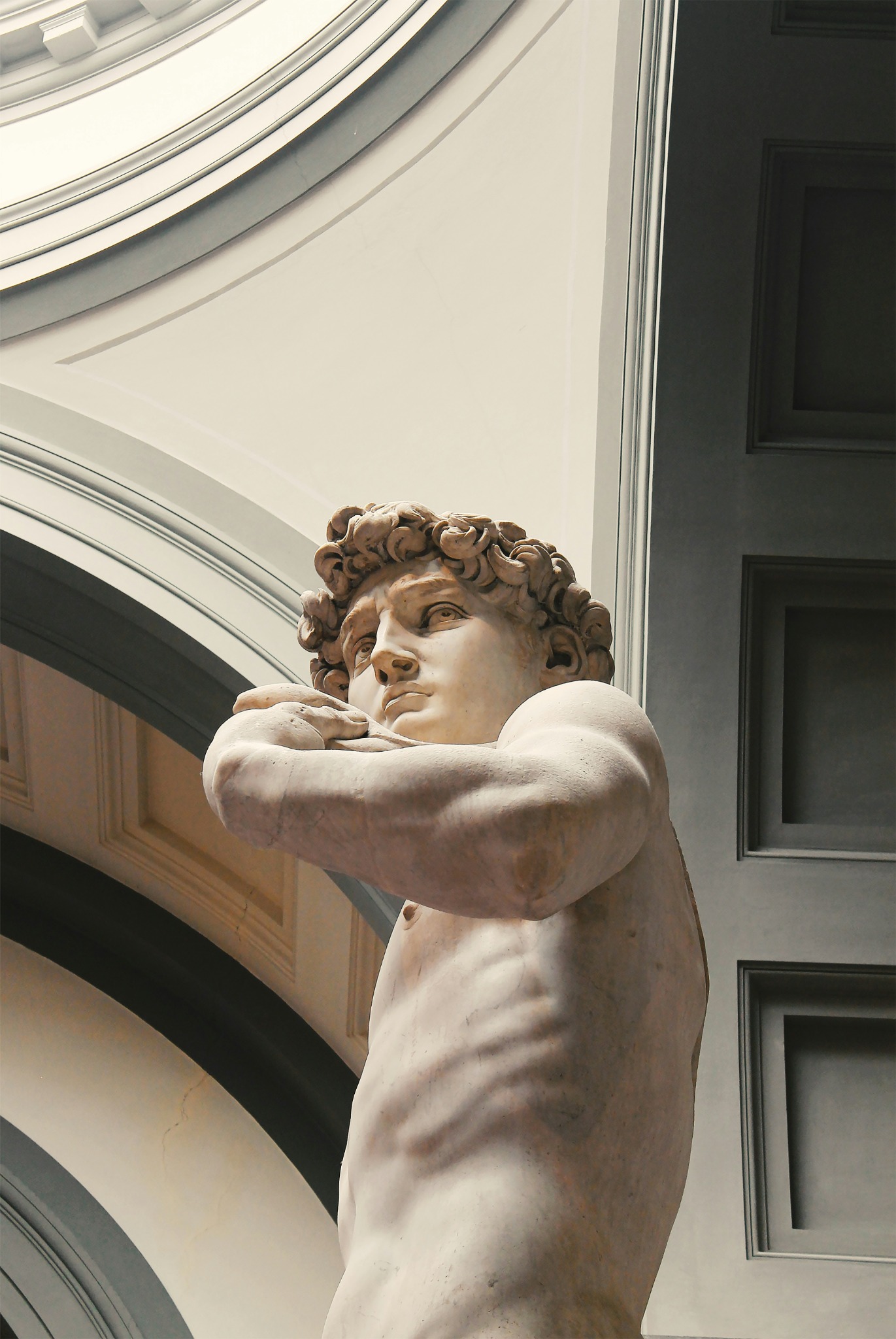 Classical sculpture in gallery